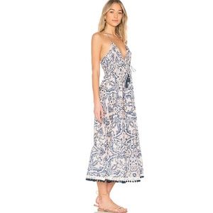 Cicily Midi Dress-swim cover up- textile print